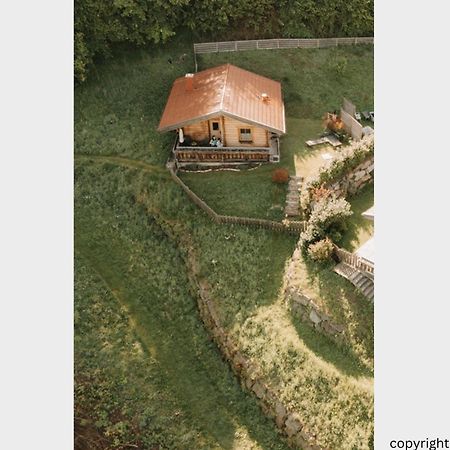 Das Paradieschen Edlitz - Stilvolles Blockhaus Mit Kamin Exterior foto